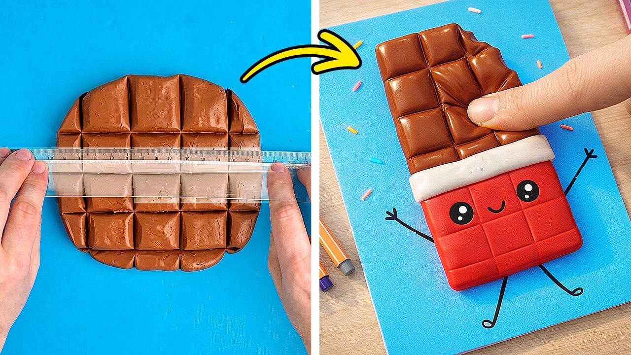 😍 CUTE DIY SCHOOL SUPPLIES 🌈 Easy Craft Ideas