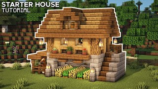 Minecraft: How to Build a Starter House | Simple Survival House Tutorial