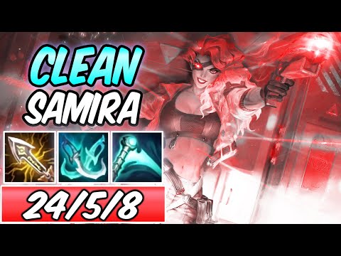 S+ CLEANEST SAMIRA MID CRIT PENTAKILL Best Build & Runes | Samira Stream Gameplay -League of Legends