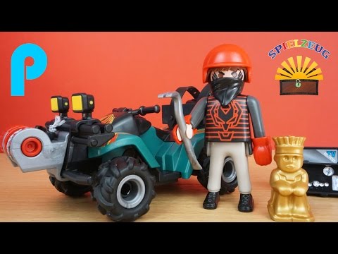 Ganoven Quad mit Seilwinde 6879 - Playmobil City Action - Film Überfall Räuber Polizei auspacken