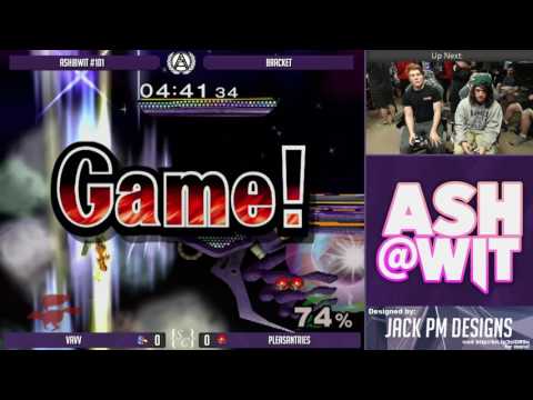 Vavv (Falco) vs Pleasantries (Samus) - ASH@WIT #101 Melee Bracket