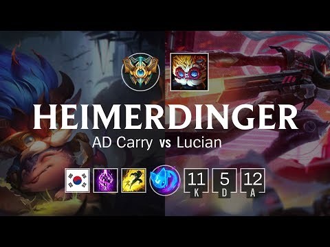 Heimerdinger Bot vs Lucian - KR Challenger Patch 8.21