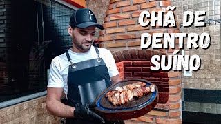 CHURRASCO COM CHÃ DE DENTRO | Chã de dentro suíno | Bife suíno pra churrasco