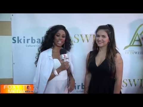 KATRINA STUART ATTENDS LA SWIM WEEK 2016 | FOXY TV |