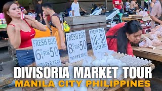 DIVISORIA MARKET TOUR! MANILA’s BIGGEST OPEN AIR MARKET IN THE PHILIPPINES [4k] walking tour 