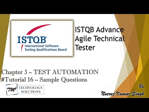 ISTQB Agile Technical Tester Introduction ISTQB Tutorials