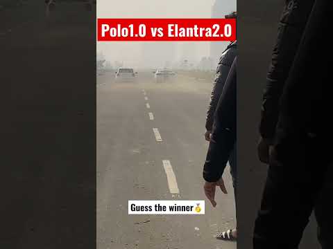 Polo tsi vs Elantra 2.0 petrol Drag Race #shorts