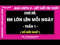 Giải sgk Hoạt động trải nghiệm lớp 5 Tuần 1 - trang 5, 6, 7