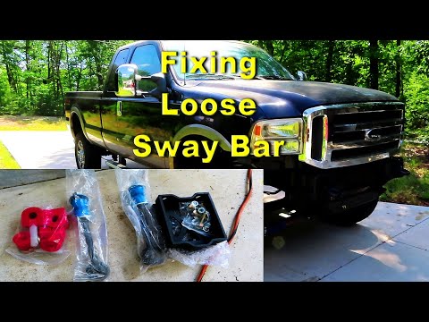 Lifted F250 F350  4wd Front Sway Bar Fix End Links Energy Bushings Drop Bracket