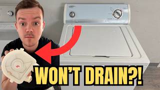 Whirlpool Washer Won’t Drain or Spin — Pump Replacement Fix (Direct Drive)