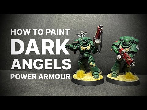How To Easily Paint Dark Angels Power Armour (And All The Other Bits!)