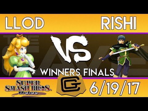 TCG Melee - lloD (Peach) vs Rishi (Marth) - Winners Finals - SSBM 6/19/17