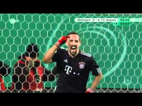 Stuttgart 3-6 Bayern München Alle Tore P.22-12-2010