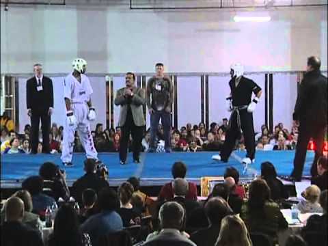 Europe vs USA Michael Page vs Mike Pombeiro at 2010 Ocean State Grand Nationals Karate Tournament