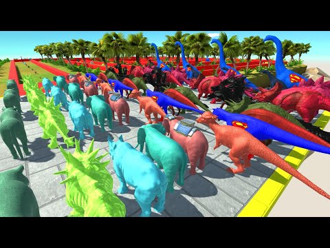 Colored All Units & Animal Champion Battle in Animal Battle Revolt Smulator