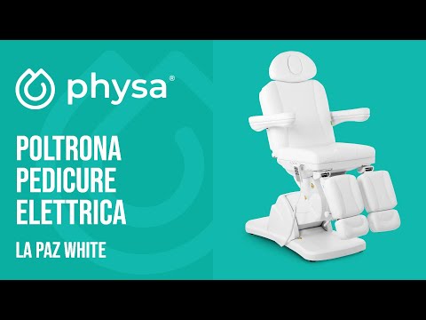Video - Poltrona pedicure elettrica - 300 W - 175 kg - Bianco