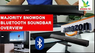 MAJORITY SNOWDON BLUETOOTH SOUNDBAR UNBOXING, OVERVIEW AND HOW TO SET UP/CONNECT TO BLUETOOTH DEVICE