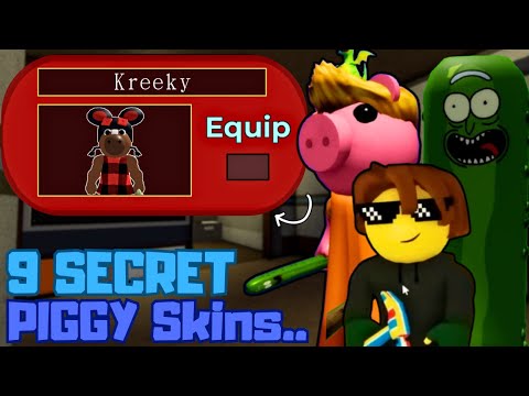 9 SECRET SKINS IN PIGGY.. | Piggy Skins Showcase