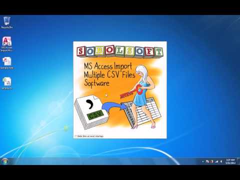 MS Access Import Multiple CSV Files Software