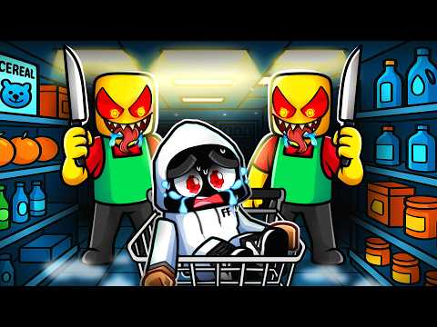 Surviving 100 Days in Roblox Mega Store!