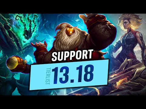 13.18 Support Tier List/Meta Analysis - League of Legends