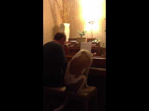 Duet with Aubie, My Awesome Dog Plays Piano