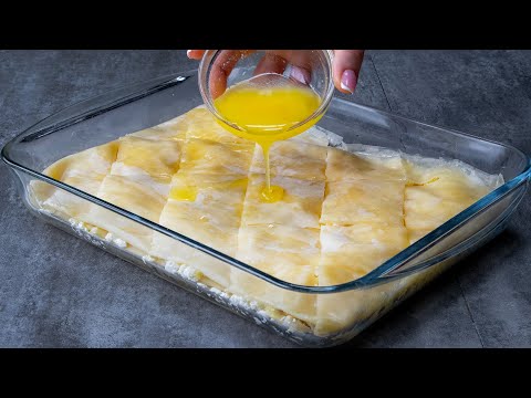 The fastest and the most hearty lunch with filo dough, cheese and pressed cheese| Appetizing.tv