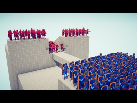 FIREWORK ARCHERS BRIDGE DEFENSE - Totally Accurate Battle Simulator TABS