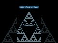 Infinite Sierpinski Zoom #fractal #math