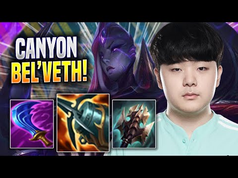 CANYON IS SO CRAZY WITH BEL'VETH! - DK Canyon Plays Bel'veth JUNGLE vs Taliyah! | Season 2022