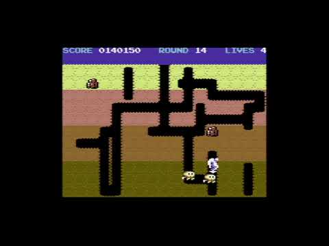 Dig Dug Revival (C64) - Longplay - Master difficulty, NTSC