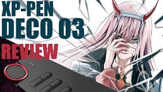 XP-PEN DECO 03 Unboxing / Review + 002 Darling in the FRANXX Speedpaint on SAI