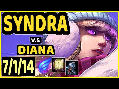 XAKY (SYNDRA) vs DIANA - 7/1/14 KDA MID GAMEPLAY - EUW Ranked MASTER