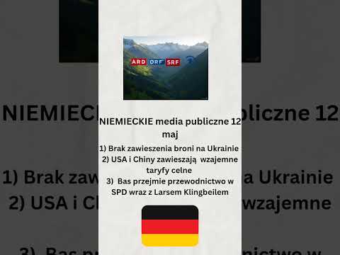 Niemieckie media publiczne 12 maja