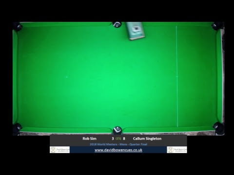 2018 World Masters -  Mens  - Quarter Final - Rob Sim v Callum Singleton