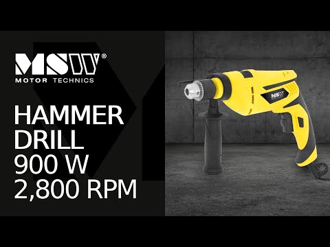 video - Hammer Drill - 900 W - 2,800 rpm