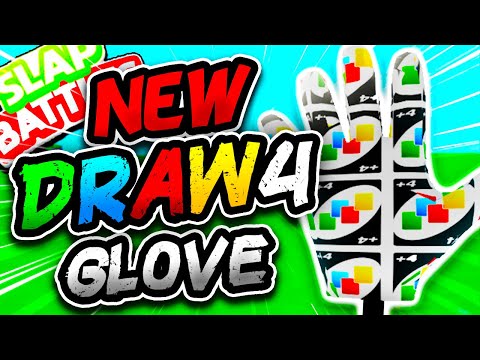 New DRAW4 Glove🃏 & NEW GLOVEL MASTERY! - Slap Battles Roblox