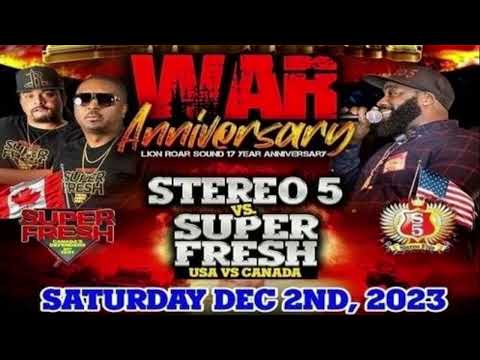 Stereo 5 Vs Super Fresh 2 Dec 2023 NY USA | Monk Earthstrong War Anniversary Sound Clash