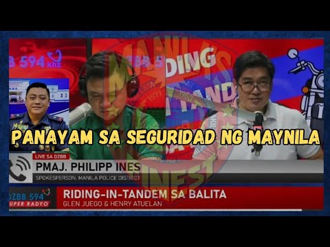 PANAYAM TUNGKOL SA SEGURIDAD NG MAYNILA