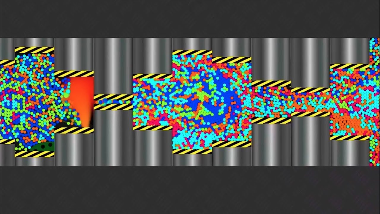 Escape from Tanker equipped with Flame-thrower in Algodoo