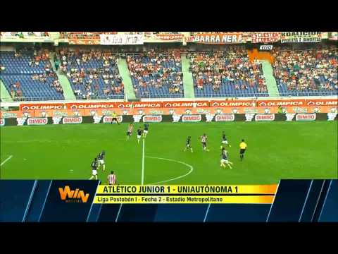 Junior 1 - 0 Uniautónoma. Fecha 2 Liga Postobon 2014-I - Win Sports