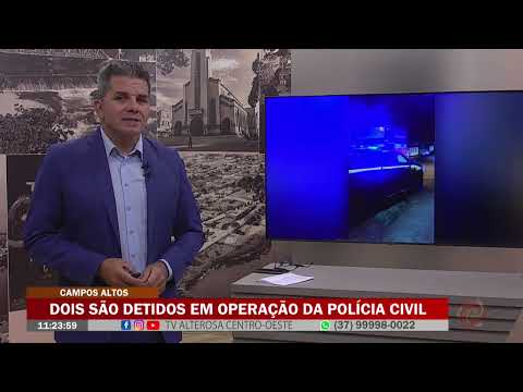 Campos Altos: Dois são detidos em operação na Polícia Civil