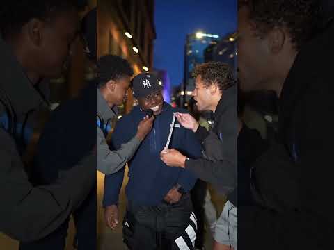 He ran off with the chain😱 #chain #icelab #jewelry  #streetinterview #goldplated #czjewellery