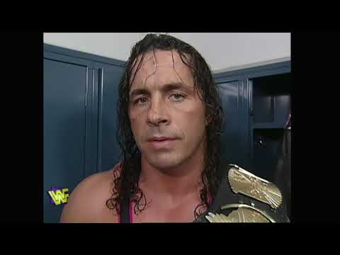 Bret Hart Promo after becoming 4 time WWF Champ on Steve Austin & his upcoming match with Sycho Sid!