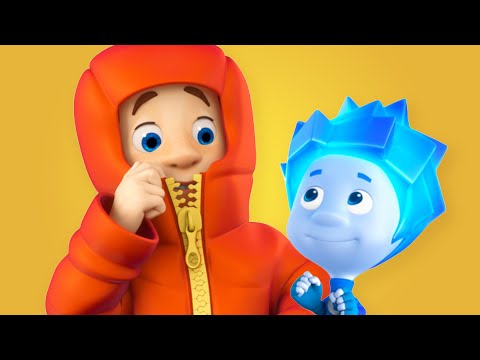 Tom gets stuck in his coat! | The Fixies | Animation for Kids - Kingdom Kids Zone, Little Learners - The Fixies