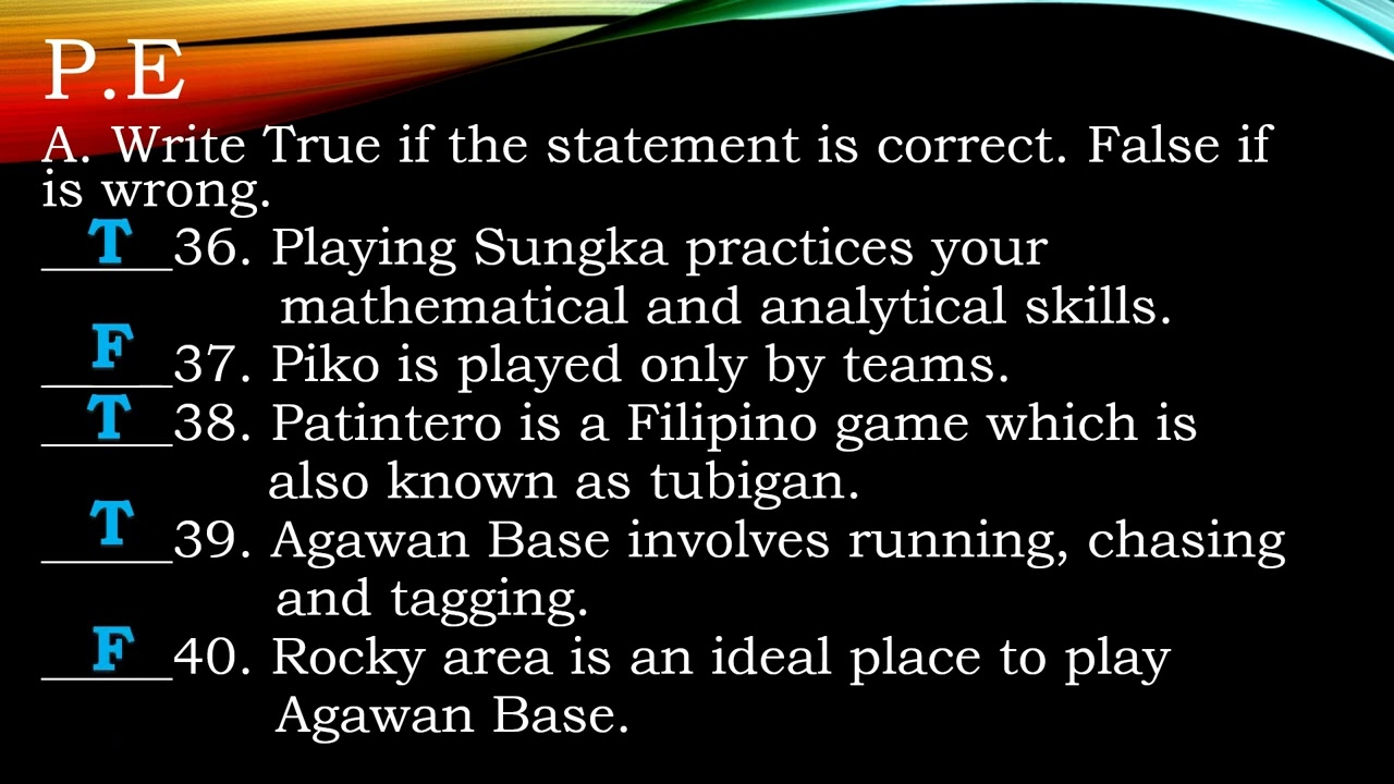 Q2 REVIEWER IN MAPEH 6