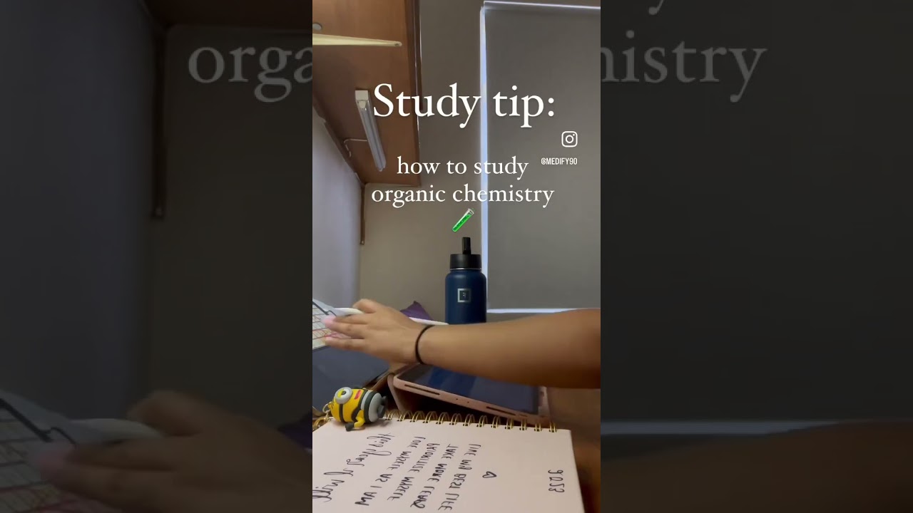 how to study organic chemistry study tip #organicchemistry #studytips #studyshorts #premed