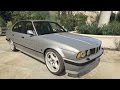 BMW E34 M5 1991 v2 для GTA 5 видео 1