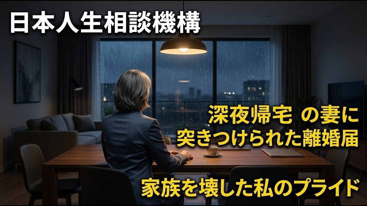 【電話相談】「君の顔を見るのは疲れた」家族のために激務をこなす妻に突きつけられた離婚届。すれ違う夫婦の本当の理由【人生相談 / 悩み相談】