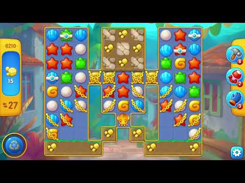 [FISHDOM Walkthrough] Level 6210 Super Hard (Qua màn - Fishdom)